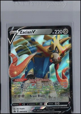Pokemon Card Zacian V (SWSH018) Sword and Shield Promos Promo Foil/Holo - Image 1 of 2