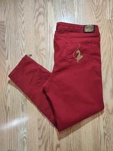 Vintage Baby Phat Womens Jeans Red  size 20 Straight Leg Y2K 90s - Picture 1 of 6