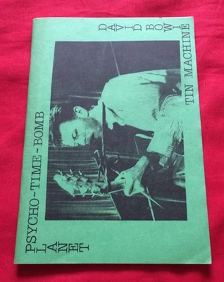 Tin Machine Psycho Time Bomb Planet UK Fanzine 1989 Bowie Memorabilia - Image 1 of 4