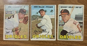 Lote de 3 1967 Topps Baltimore Orioles  - Imagen 1 de 2