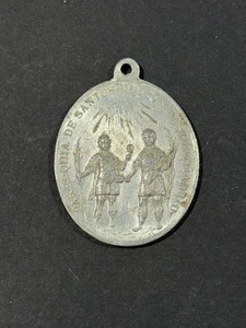 Antique religious medals "SAN JUSTO Y PASTOR" (4 x 3 CM) - Picture 1 of 2