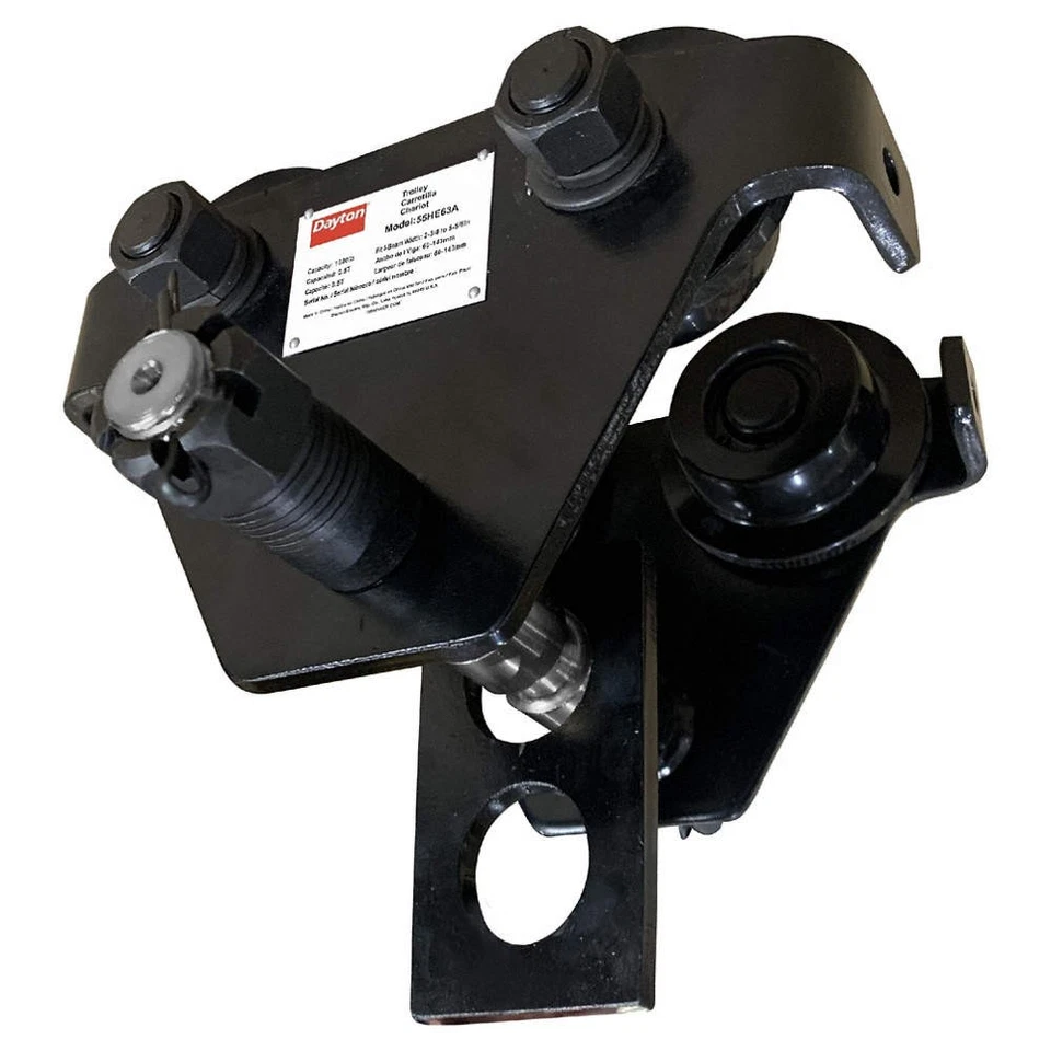 DAYTON 55HE63 Push Trolley,1000 lb. Load Capacity 55HE63 - Image 1 of 1