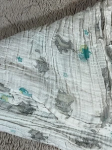 Disney Baby Flying Dumbo Musselin Decke Lovey Swaddle Luftballons Aden & Anais - Bild 1 von 5