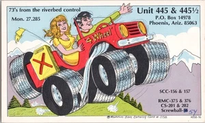 Vintage CB Radio QSL Postcard Phoenix Arizona USA - Picture 1 of 2