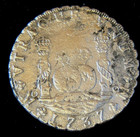 Terrific 8 Reale -Pillar Dollar 1737 from ROOSWIJK Shipwreck 1739 East Indiaman