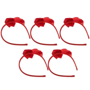 5 Pcs Children's Bow Hairband Newborn Woman Large Bowknot Toddler Headbands - Picture 1 of 12