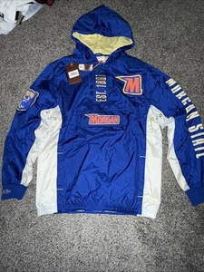 Mitchell & Ness Morgan St Bears HBCU Anorak Windbreaker Jacket Blue Sz 2XL Men’s - Picture 1 of 9