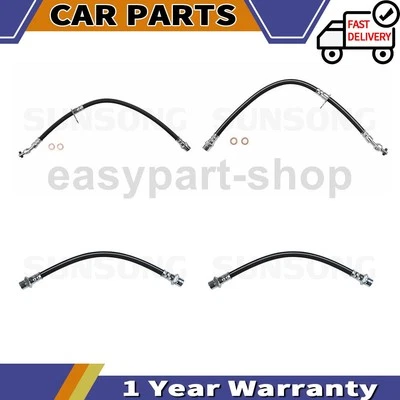 Manguera de línea de freno delantero trasero Sunsong 4 para Toyota Corolla 1995 1996 Foto 1 de 4