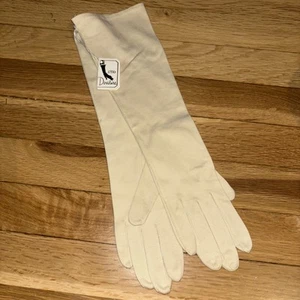 saks fifth avenue Vintage New 15” Long Gloves 6 1/2 Size - Picture 1 of 6