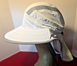 Sunday Afternoons Hat Boonie L/XL Adjustable Womens Wide Brim Neck Cape Sun Gray - Picture 1 of 11