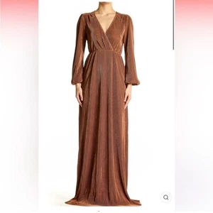 Baltic Born Venus Bronze Plissee Plissee Maxikleid Gr. Medium - Bild 1 von 16