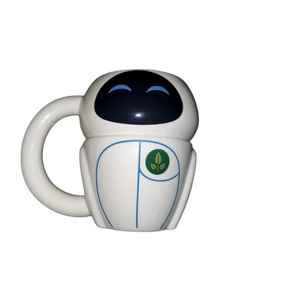 Taza de té café Disney Pixar Eve Wall-E cerámica Vandor 16 oz 2008 Foto 1 de 4