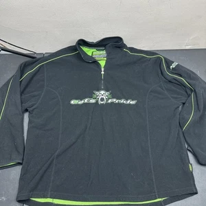 Arcticwear Arctic Cats Pride Part Zip Fleece Jacket Black/Neon Green Coat 3xL - Picture 1 of 7