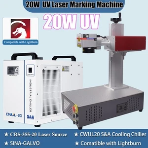 20W CRS UV Laser Marking Engraving Cutting Machine For Glass Metal PCB Acrylic - Picture 1 of 11