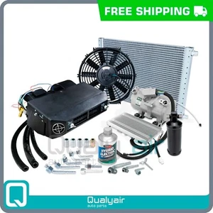 NEW A/C UNIVERSAL KIT HEAT AND COOL UNDERDASH W/ ELECTRIC COMPRESSOR 12V - Picture 1 of 20