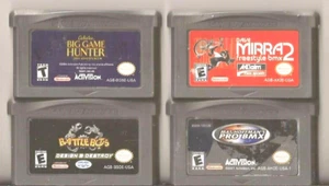 Authentic Nintendo Advance 4 Game Lot Big Game Hunter Battlebots + 2 More - Picture 1 of 2