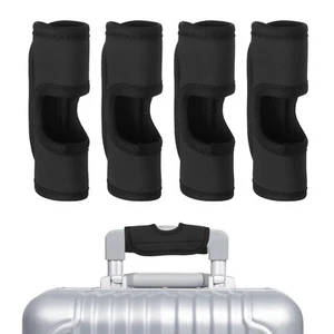 Envoltura para manija de equipaje, 4 piezas identificadores de equipaje huecos para equipaje, negro - Imagen 1 de 7
