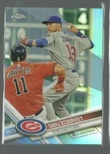 2017 Topps Chrome Refractors #6 Ben Zobrist (ref 66446) - Picture 1 of 1