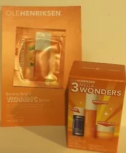 Ole Henriksen MINI 3 Mega Wonders DARK SPOT TONER + BANANA BRIGHT SERUM + C-RUSH - Picture 1 of 4