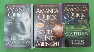 LOT 3 PB STANDALONE NOVELS BY AMANDA QUICK: PAID COMPANION; WAIT UNTIL MIDNIGHT+ - Picture 1 of 4