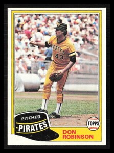 Don Robinson 1981 Topps #168  Pittsburgh Pirates