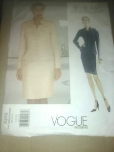 Vogue Suit Sewing Pattern V2273 American Designer Bill Blass - Picture 1 of 1