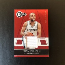 Tony Parker 2010-11 Panini Totally Certified #117 Totally Red Jersey Card /249
