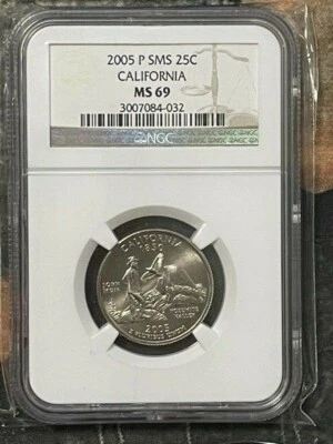 2005 P SMS CALIFORNIA 25C NGC Grade MS 69 3007084-032 - Image 1 of 2