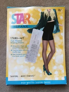  Spanx sz C  Back Drop Black STAND  OUT  High Waisted Shaping Sheers # 2167 NWT  - Picture 1 of 3