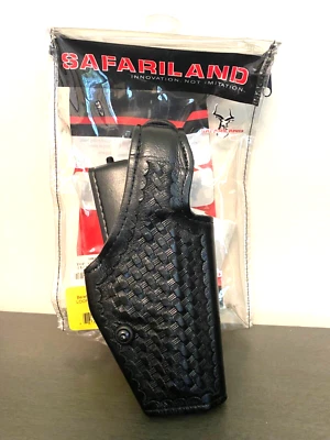 NEW Safariland Beretta Gun Holster 200-71-181 RH Black Weave Lined 8000 8040 Top - Image 1 of 4