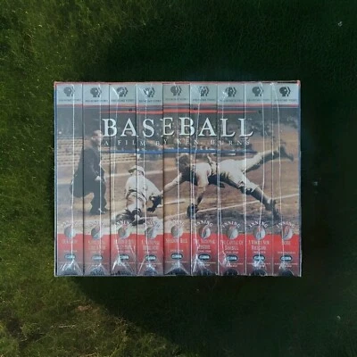 Baseball: A Film by Ken Burns Nine Inning Boxed Set VHS 1997 9-Tape Set Sealed - Image 1 of 3