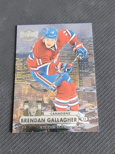 2013-14 FLEER SHOWCASE BRENDAN GALLAGHER MU-10 METAL UNIVERSE ROOKIE RC