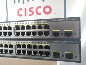 Cisco Catalyst WS-C3750V2-24TS-S 3750 Switch IP ServicesK9 15.0 IOS 3YR Warranty - Picture 1 of 4