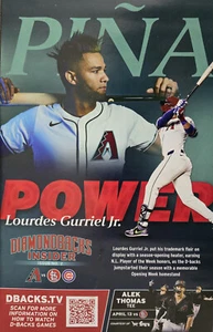 2024 Diamondbacks Dbacks Insider Program Magazine #2 Lourdes Gurriel Jr - Piña - Picture 1 of 3