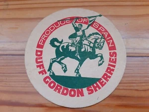 Duff Gordon Sherries Beer Mat. Produced in Spain. - Foto 1 di 2