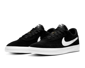 Nike SB Heritage Vulc SB Size 9.5 Casual Sneakers Black White Mens CD5010 003 - Photo 1/6