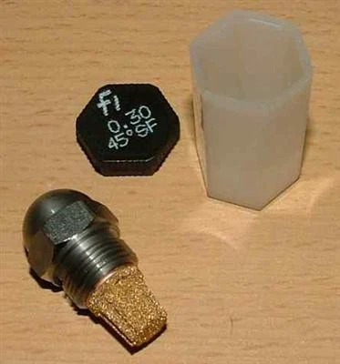Ölbrennerdüse / Öldüse / Fluidics Vollkegel (SF) Größe 1,50 / 45° bis 2,50 / 80°