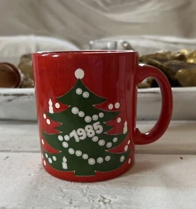 Waechtersbach Red Christmas Tree Coffee Mug Coffee Cup West Germany 1985 - Picture 1 of 4