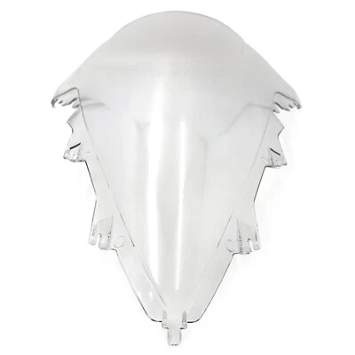 CLEAR DOUBLE BUBBLE WINDSCREEN WINDSHIELD For 2009-2014 YAMAHA YZF-R1 YZF R1 - Image 1 of 2