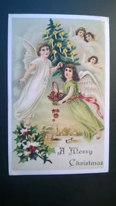 Vintage Postcard 1977 "A MERRY CHRISTMAS " - Picture 1 of 4