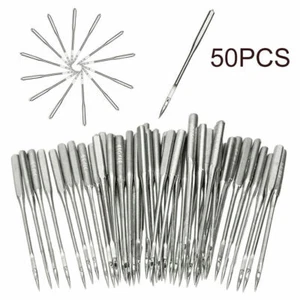 50 Stück Nähmaschinennadeln Flachkolben 5 Größe Nadeln Nähmaschine Set Universal - Bild 1 von 6