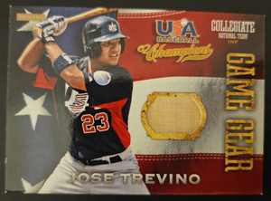 2013 Panini USA Baseball Champions Jose Trevino Game Gear Bat Relic Card 12