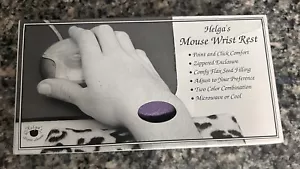 Mousepad Gaming Wrist Rest Microwave Or Cool Flax Seed Filling Purple And Silver - Picture 1 of 11
