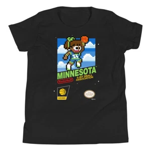 Minnesota Lynx 8-bit Retro NES Nintendo Jersey Youth Kids Child Girl Boy T-Shirt - Picture 1 of 9