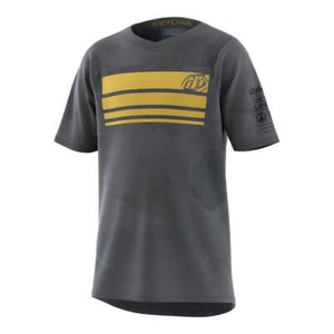 Troy Lee Designs Skyline Air Short Sleeve Jersey Youth Blocks Charcoal XS - Picture 1 of 2