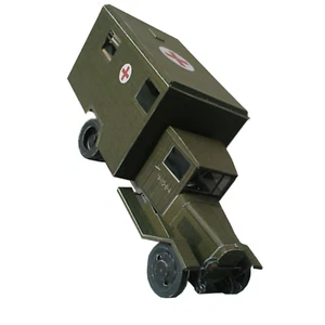 DIY 1:43 WWII Soviet Zis-44 Battlefield Ambulance Army Truck Paper Model Display - Picture 1 of 11
