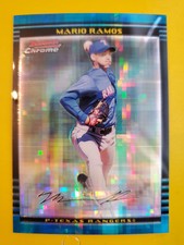 2002 Bowman Chrome X-Fractors #373 Mario Ramos SP RC 66/250 - Texas Rangers