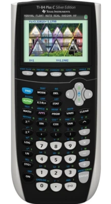 Texas Instruments TI-84+ C Calculator TI-84 Plus Color Silver Graphing Edition - Image 1 of 4