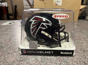 MIKE VICK ATLANTA FALCONS SIGNED RIDDELL Matte Black MINI HELMET - Picture 1 of 3