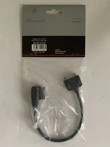 GENUINE AUDI AMI CABLE ADAPTER FOR IPOD, IPAD, AND IPHONE, NEW 4F0 051 510 AG - Picture 1 of 3